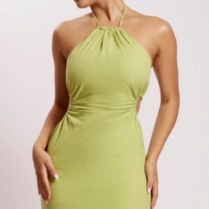 Meshki Green Halter Neck Dress  (Size S)